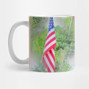 Pattern of the American Flag Mug
